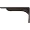Ekena Millwork Embrey Steel Bracket, Hammered Dark Bronze 2"W x 8"D x 4 1/4"H BKTM02X08X04EBHDB - alternate 3